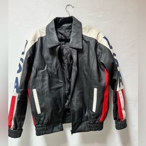 Vintage genuine leather USA jacket
